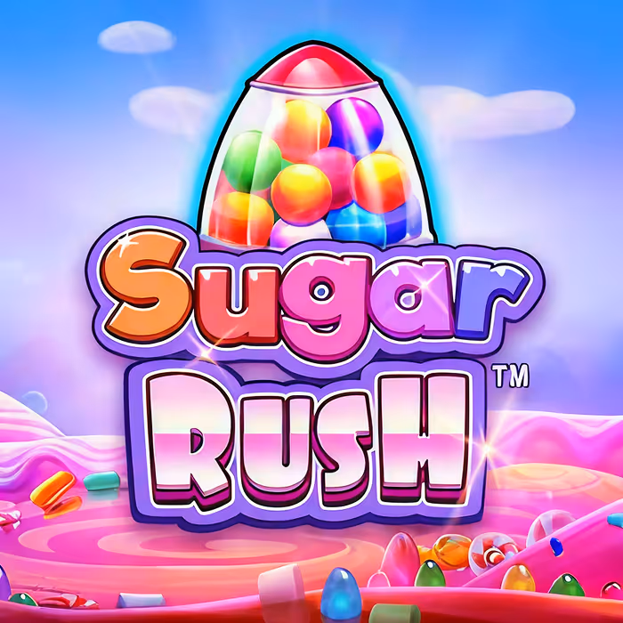 Sugar Rush Cluster-Pays-Slot mit Süßigkeiten und Kaskaden-Gewinnen